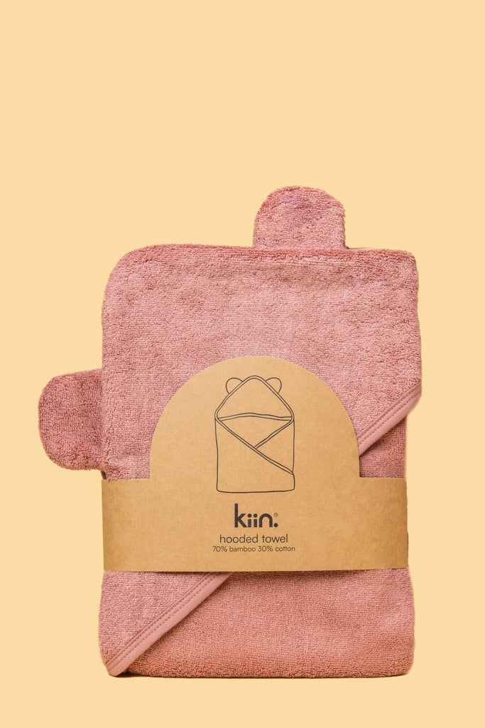 Kiin hooded towel_heather