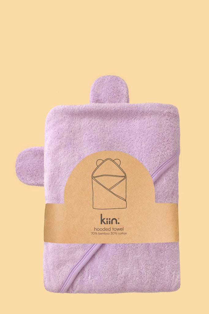 Kiin hooded towel_lilac