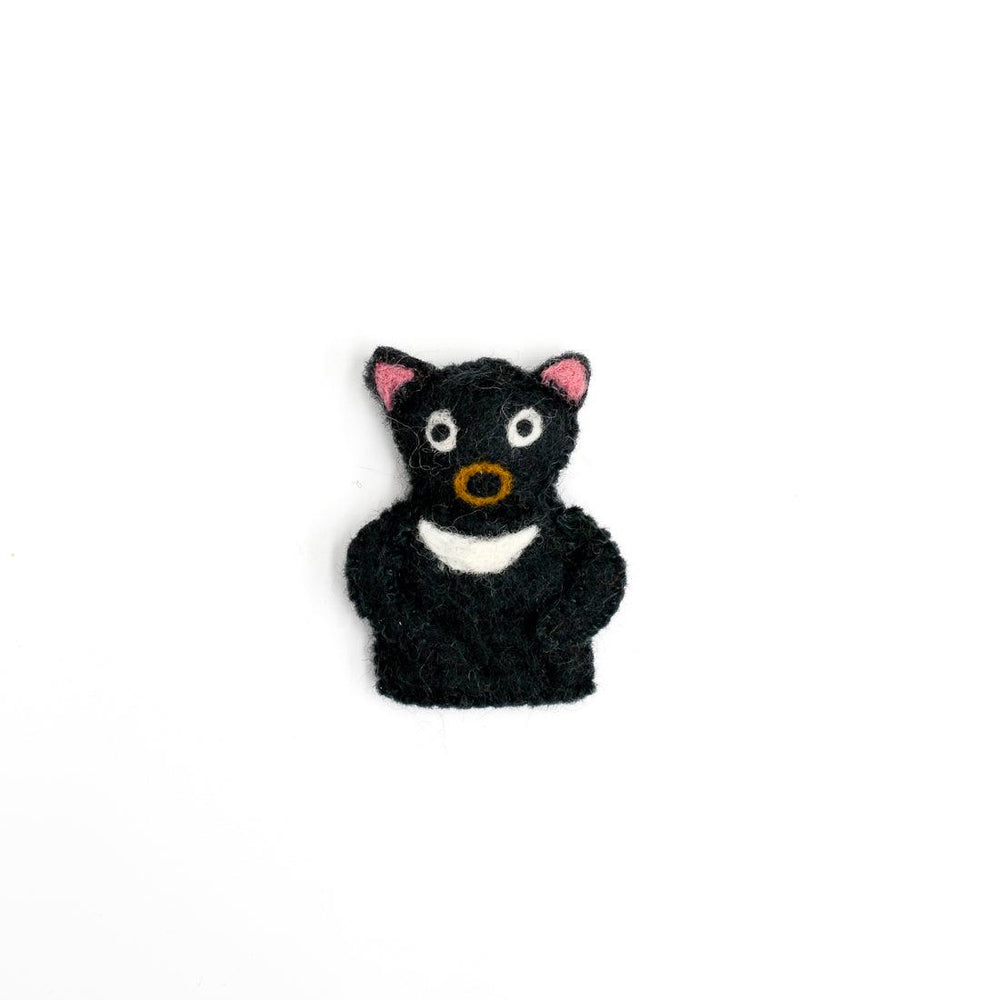 Tara Treasures felt finger puppet tasmanian devil 