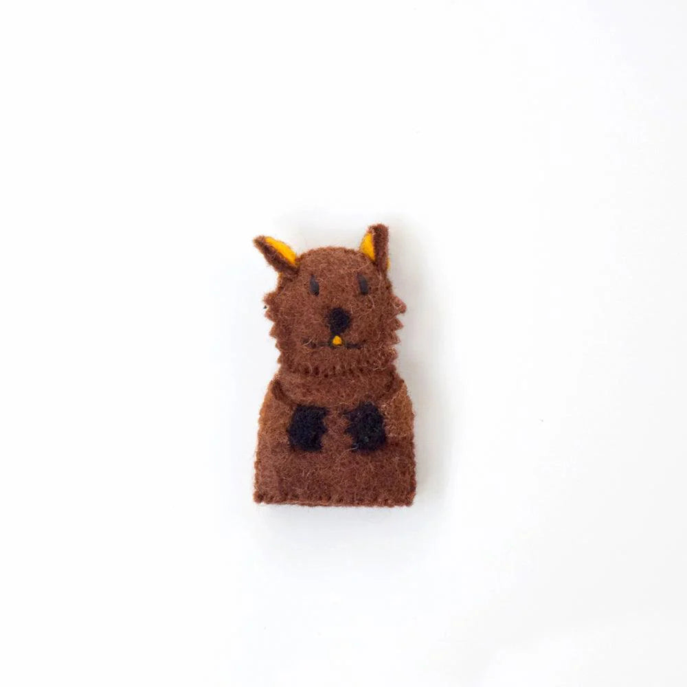 Tara Treasures felt finger puppet wombat