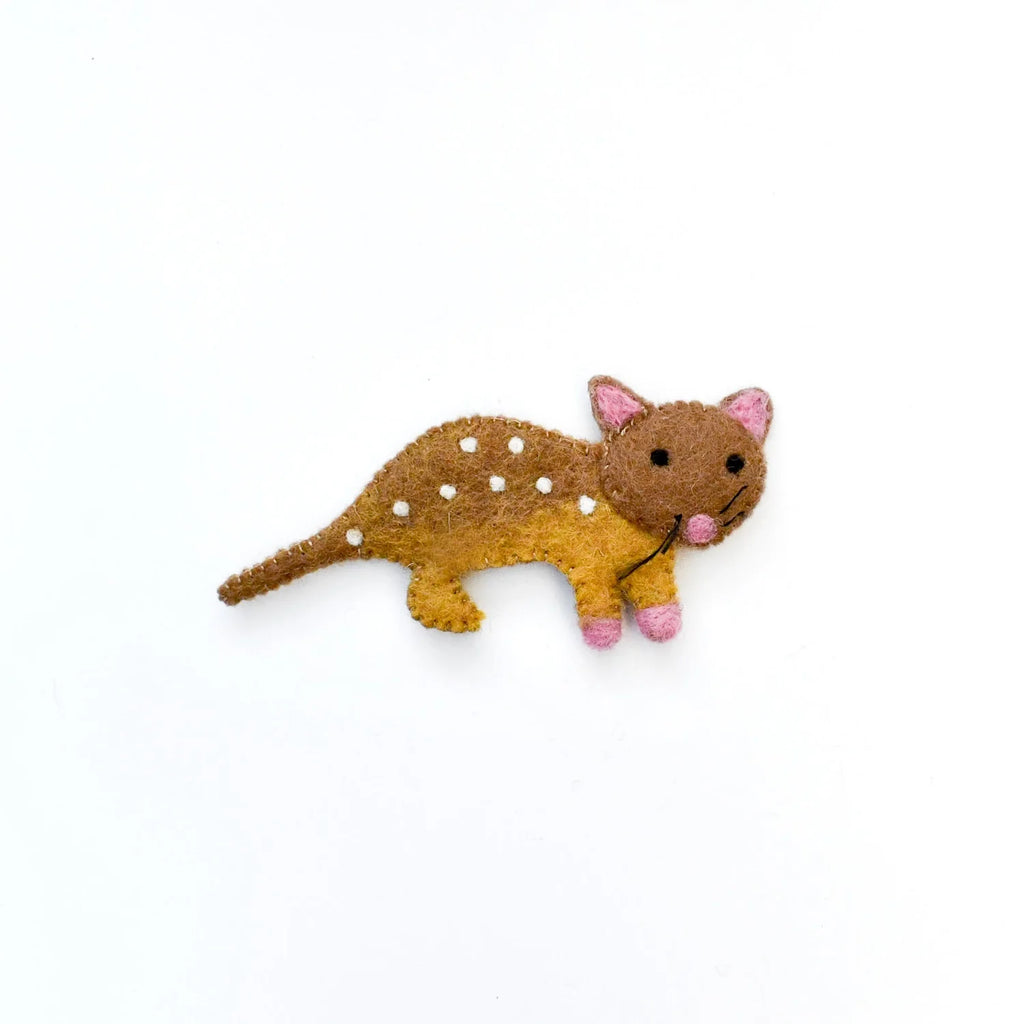 Tara Treasures felt finger quoll